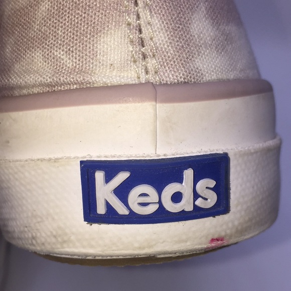 Keds Double Decker Ribbed Wave Pink and White Tie Dye Cotton Sneakers Si… - Picture 4 of 10